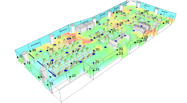 換気設備 更新前（換気量：2,700m3/h）