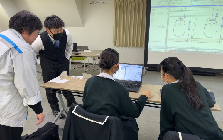 職場体験の様子