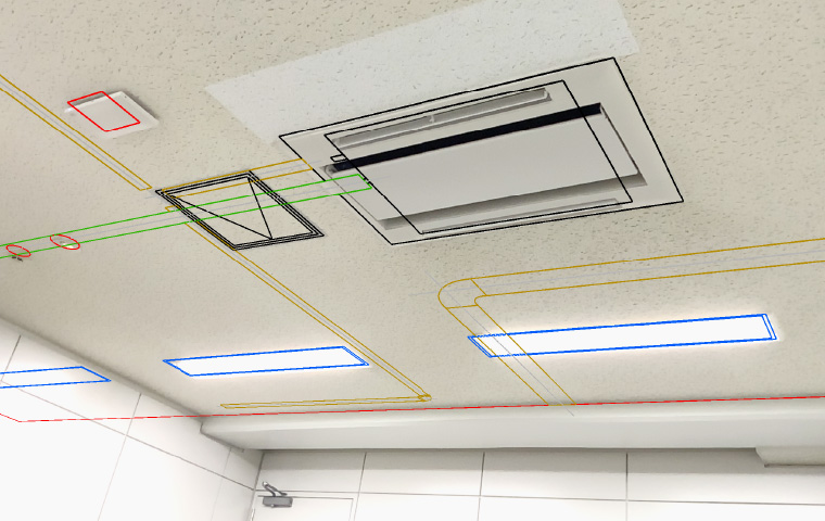 図面可視化による施工イメージ